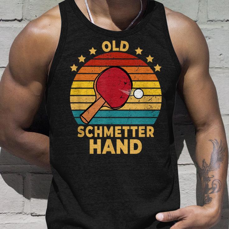 Old Butterhand Table Tennis Games Tank Top Geschenke für Ihn