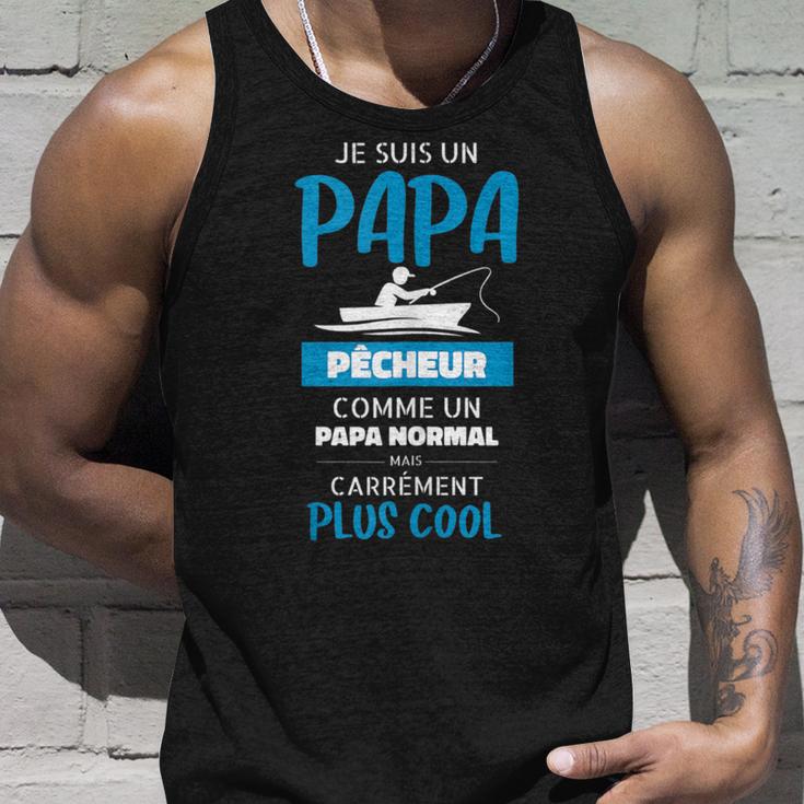 Papa Angler Mais Carrément Plus Cool Pfirsich Papa Tank Top Geschenke für Ihn