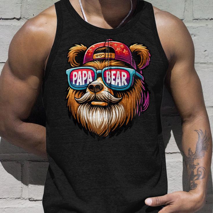 Papa Bär Papa Bearatertagsgeschenk Für Papa Spruch Lustig Kapuzenjacke Tank Top Geschenke für Ihn