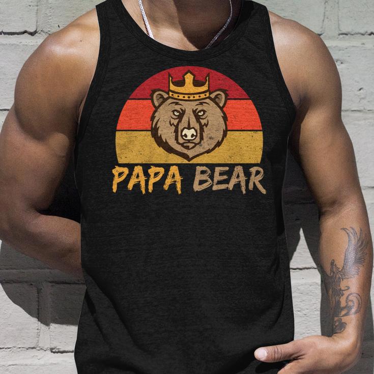 Papa Bär Papa Wildingatertagintage Tank Top Geschenke für Ihn