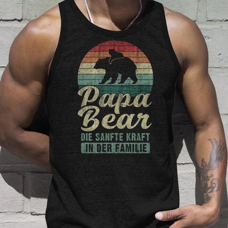 Papa Bear 1 Bären-Welpe Papa 1 Kindatertag Bär Tank Top Geschenke für Ihn