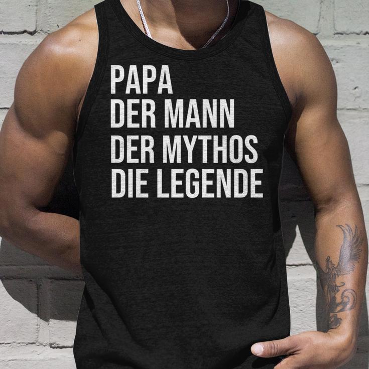 Papa Der Mann Der Mythos Die Legende Long-Sleeved Tank Top Geschenke für Ihn