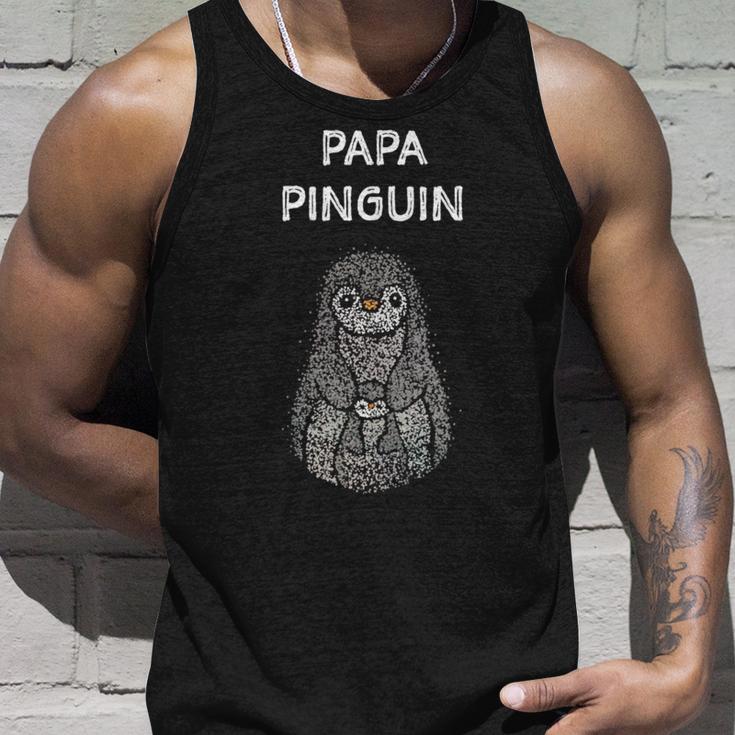 Papa Pinguin Pinguine Liebhaberatertagater Geschenk Tank Top Geschenke für Ihn