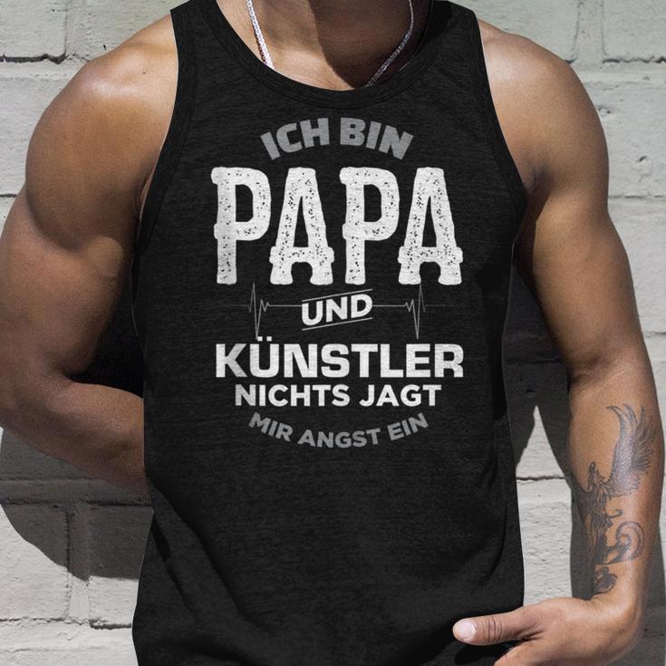 Papa Und Künstler Für Mann Freund Musiker Sänger Tank Top Geschenke für Ihn