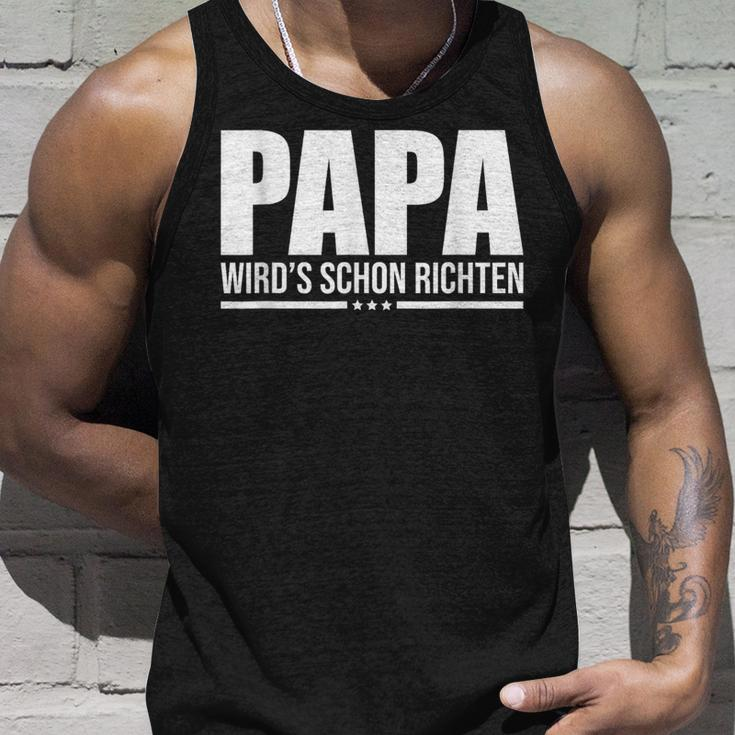 Papa Wird Es Schon Richten Tank Top Geschenke für Ihn