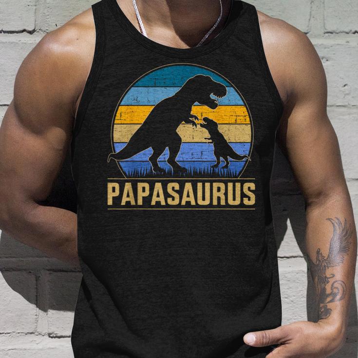 Papasaurus Für Papa Zumatertag Weihnachten Geburtstag Tank Top Geschenke für Ihn