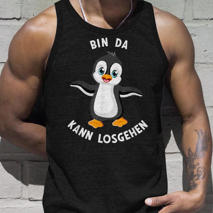 Penguin Bin Da Kann Losgehen Statement Motif Tank Top Geschenke für Ihn