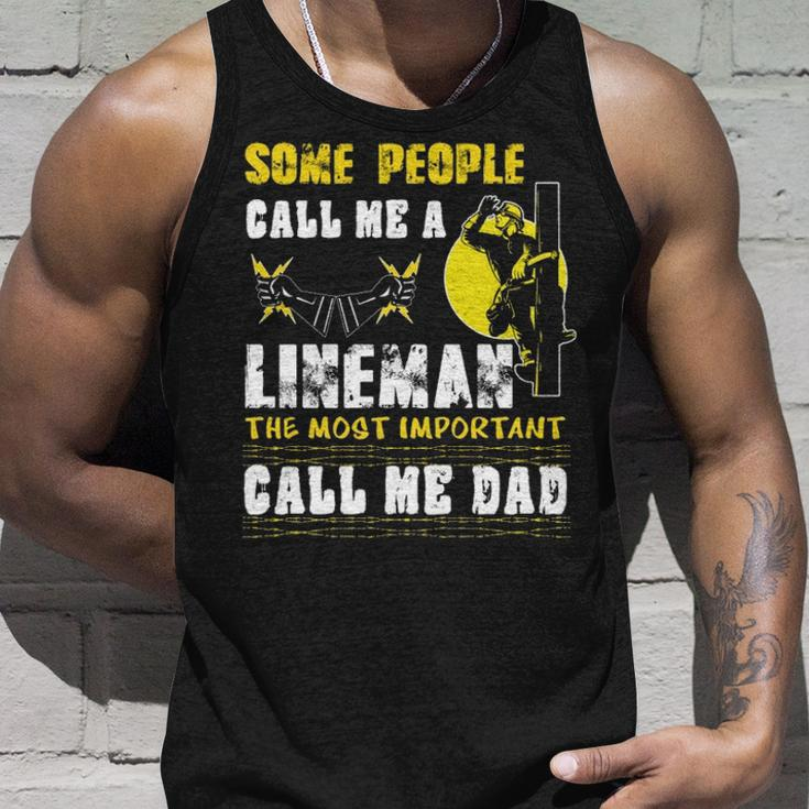 Some People Call Me A Lineman Tank Top Gifts for Him