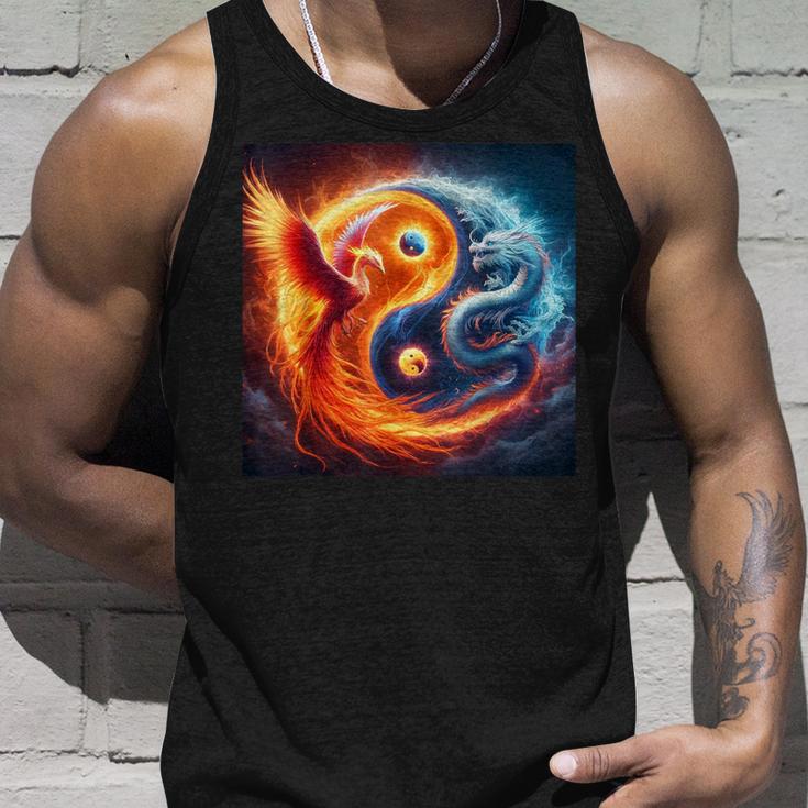 Phénix Yin Et Yang Et Dragon Japonais Débardeur e Cadeaux pour lui