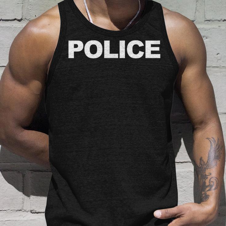 Police Front & Back Print Law Enforcement Police Tank Top Geschenke für Ihn