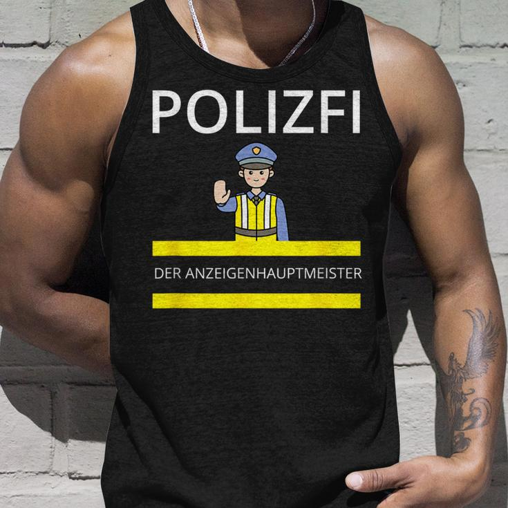 Polizfi Der Anzeigenhauptmeister Distributes Nodules Meme Tank Top Geschenke für Ihn