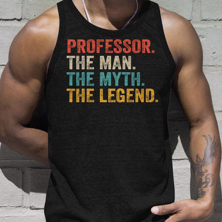 Professor Man Myth Legend Professoratertag Tank Top Geschenke für Ihn