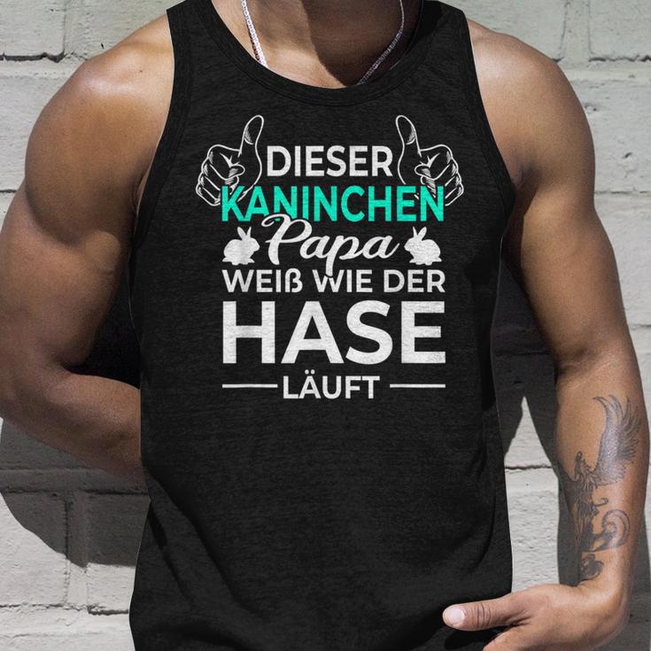 Rabbit Diese Rabbit Papa Weiß Wie Der Rabbit Laufen Tank Top Geschenke für Ihn