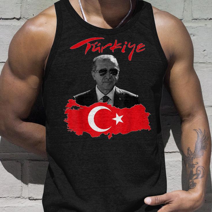 Recep Tayyip Erdogan Türkiye Flag Tank Top Geschenke für Ihn