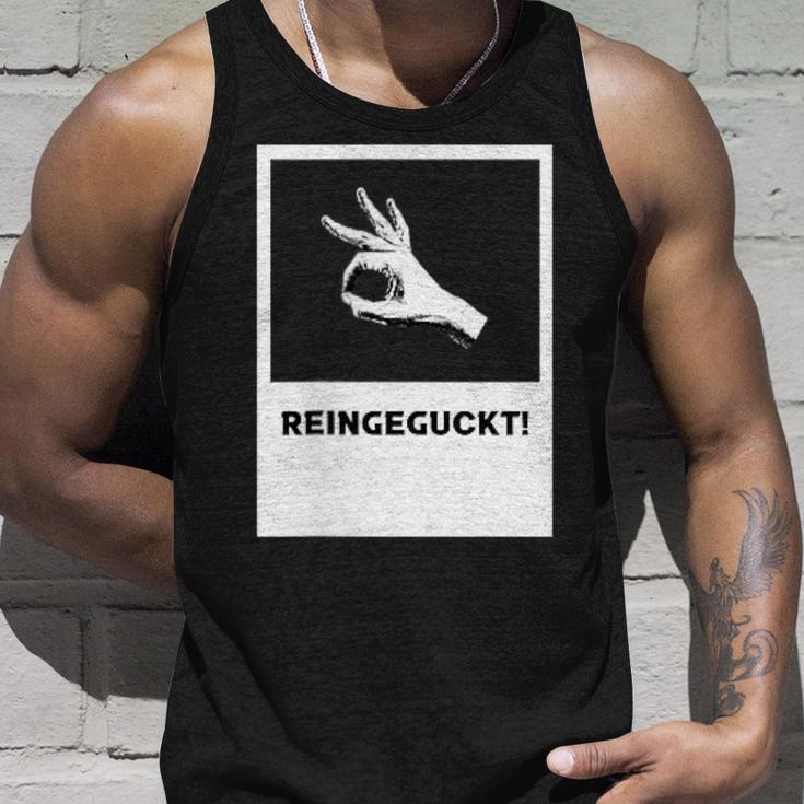 Reingeguckt Hand Finger Circle Tank Top Geschenke für Ihn