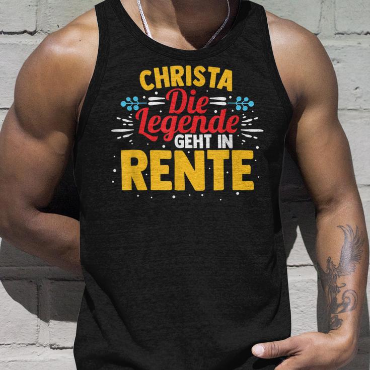 Rentnerin Christa Die Legende Geht In Rente Tank Top Geschenke für Ihn