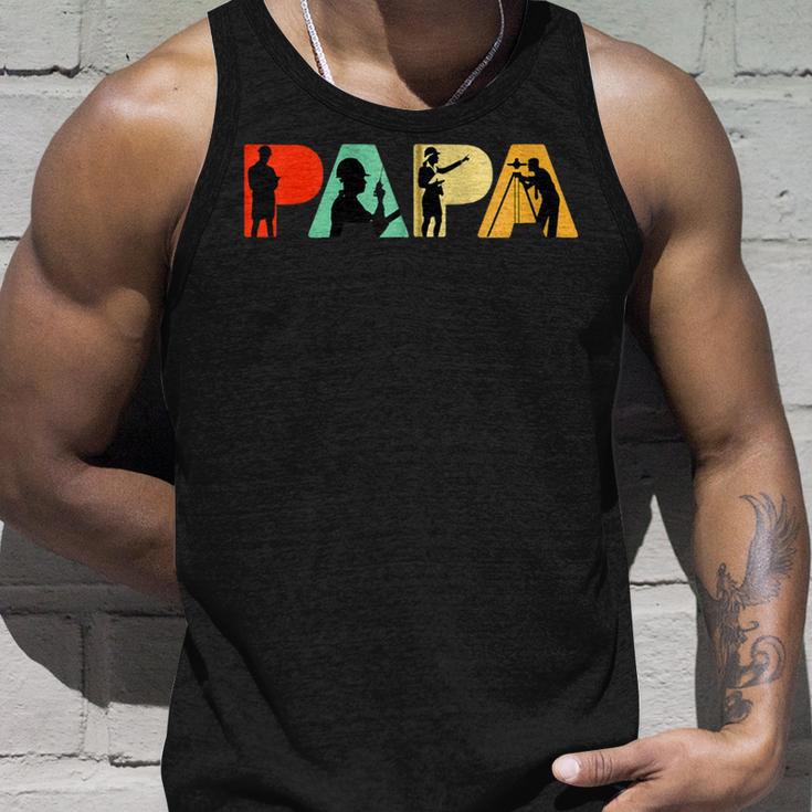 Retro-Bauingenieur Papa Stolzer Bauingenieur Papa Kapuzenjacke Tank Top Geschenke für Ihn