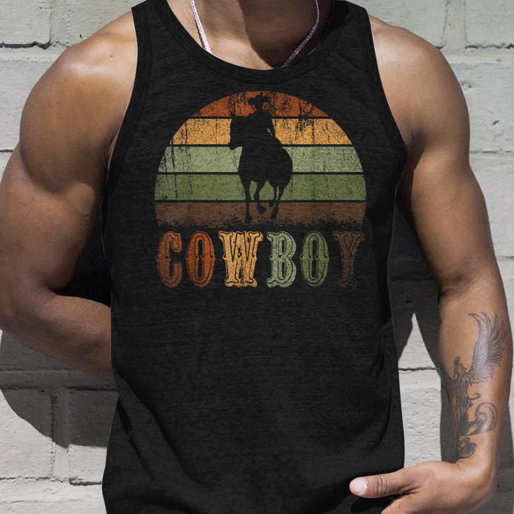 Retro Cowboy Tank Top Geschenke für Ihn