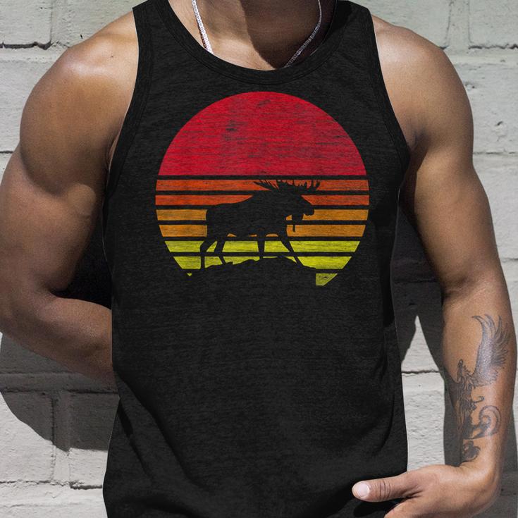 Retro Elk Silhouette Tank Top Geschenke für Ihn