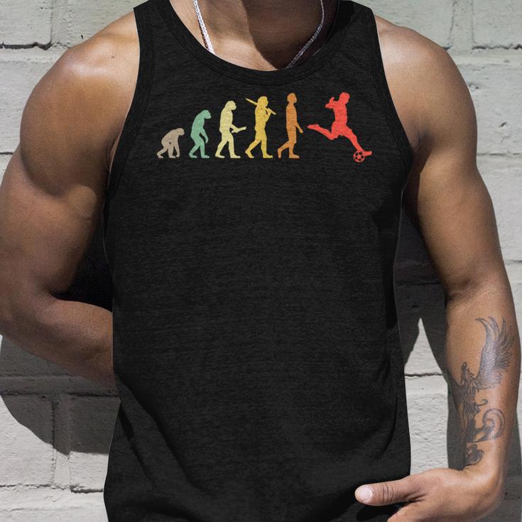 Retro Football Evolution For Footballer Tank Top Geschenke für Ihn