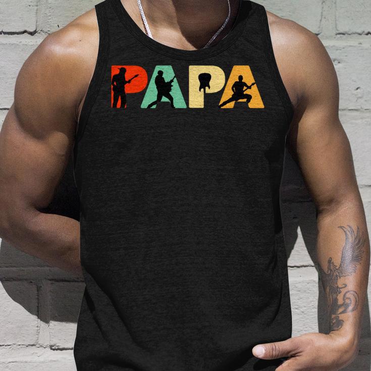 Retro Lead-Gitarre Papa Lustiger Papa Lead-Gitarre Spieler Tank Top Geschenke für Ihn