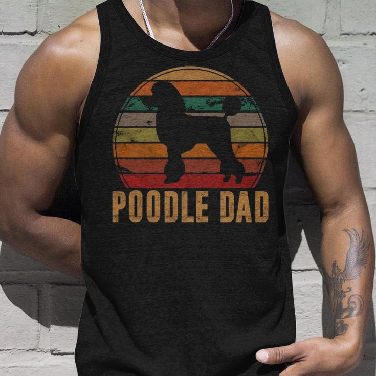 Retro Poodle Dad Dog Owner Pet Poodle Father Tank Top Gifts for Him