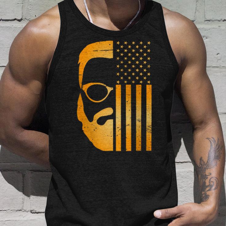 Retro Us Flagge Mit Bart Und Brille Für Papaäter Männer Kapuzenjacke Tank Top Geschenke für Ihn