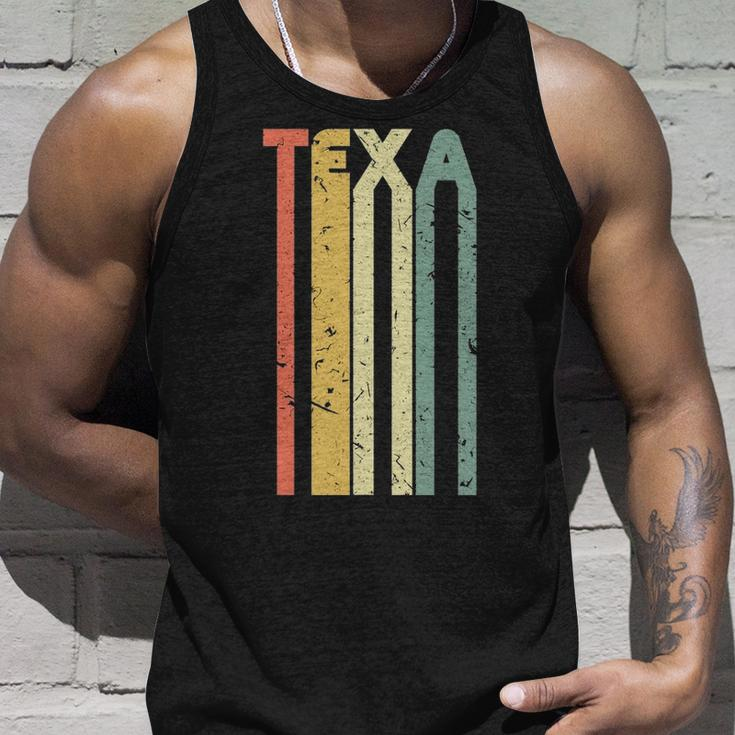 Retro Vintage Texas Colorful Cute Texan Roots Tank Top Gifts for Him