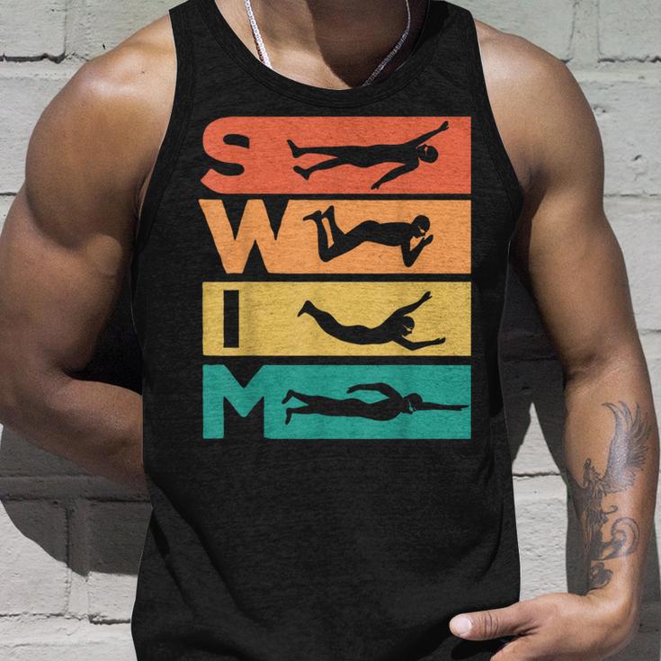 Retrointage Swimming For Swimmer Tank Top Geschenke für Ihn