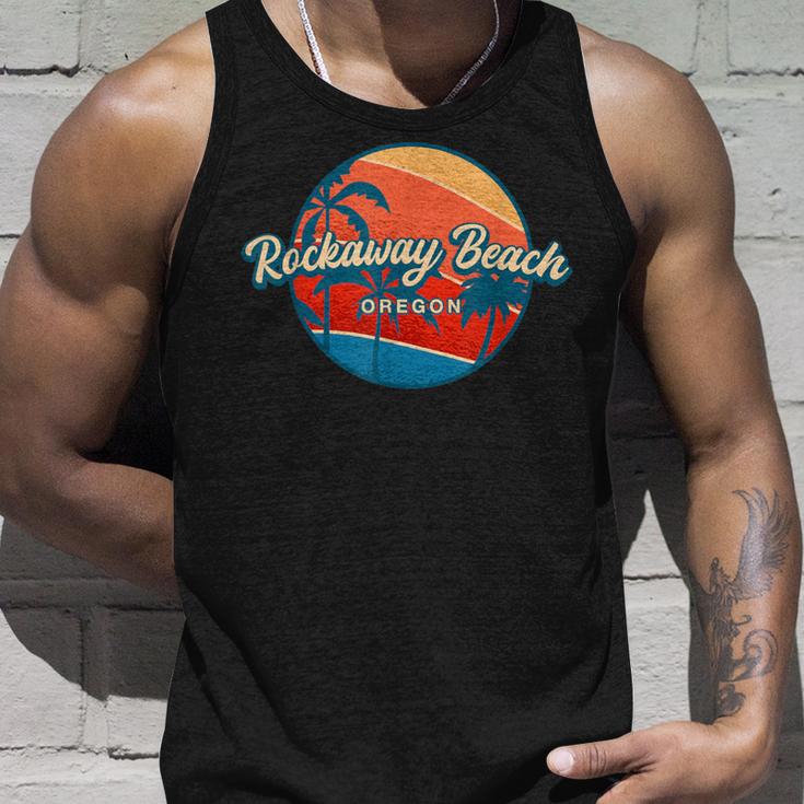 Rockaway Beach Oregon Sommer Oder Tropischer Papa-Zug Tank Top Geschenke für Ihn