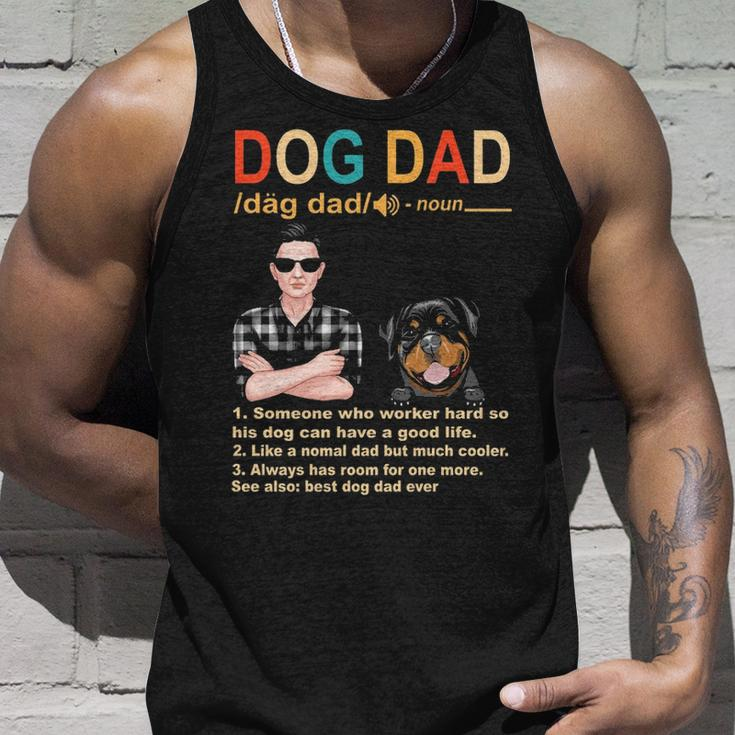 Rottweiler Dog Dad Definition For Daddy Fathers Day Tank Top Gifts for Him
