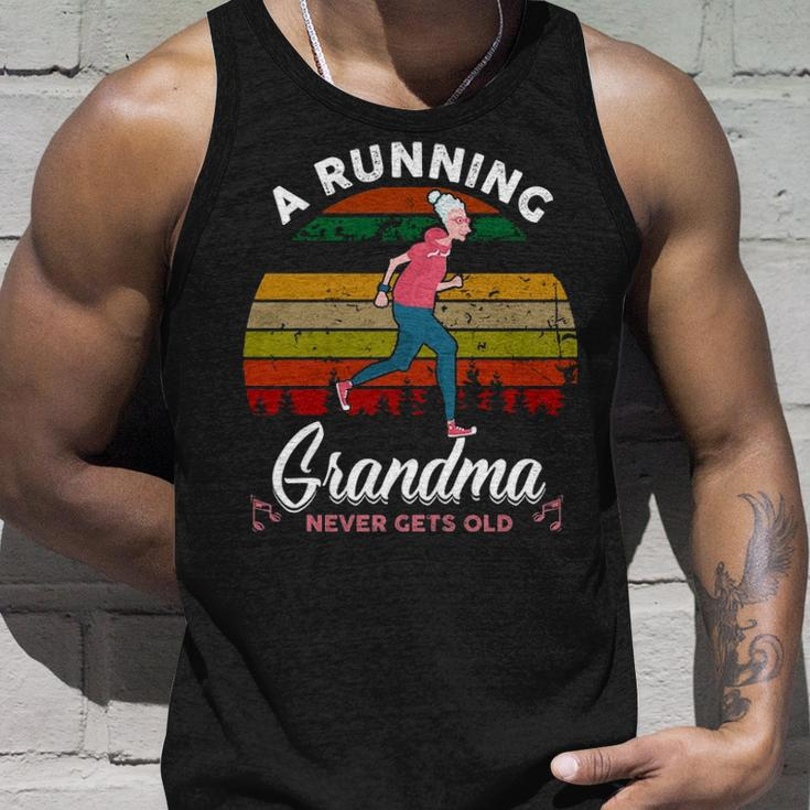 A Running Grandma Never Gets Old Tank Top Gifts for Him
