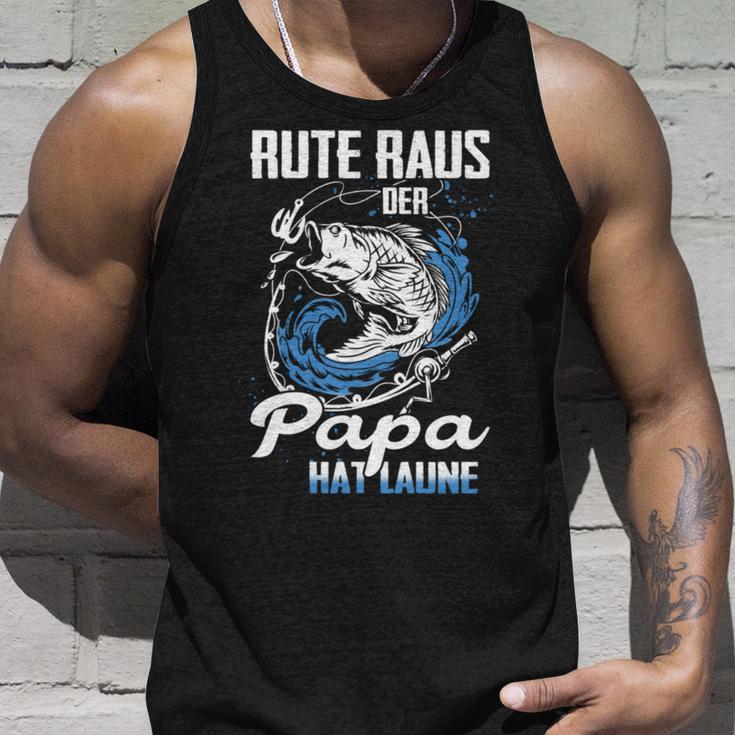 Rute Raus Der Papa Hat Laune Fischer Tank Top Geschenke für Ihn