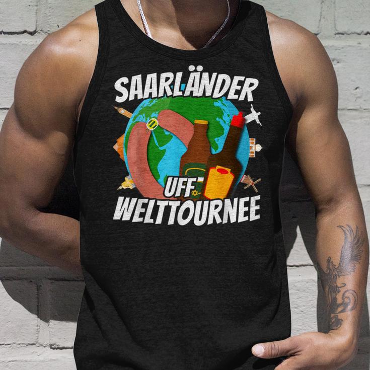 Saarländer Auf Welttournee Saarland Liebe Travel S Tank Top Geschenke für Ihn