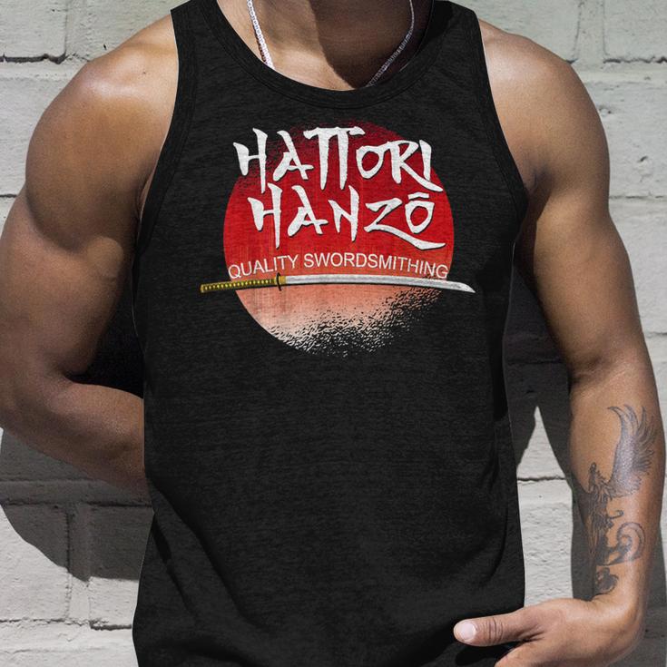 Samurai Warrior Katana Sword Hattori Hanzo Ninja Back Print Tank Top Geschenke für Ihn