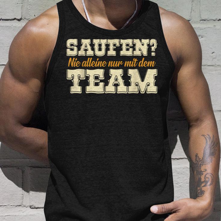 Saufen Nie Alleine Mit Dem Team Carnival Jga Fancy Dress Outfit Tank Top Geschenke für Ihn