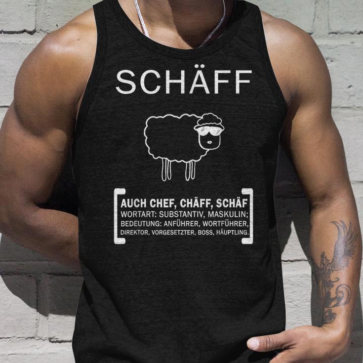 Schäff Chef Department Manager Sheep Boss Tank Top Geschenke für Ihn