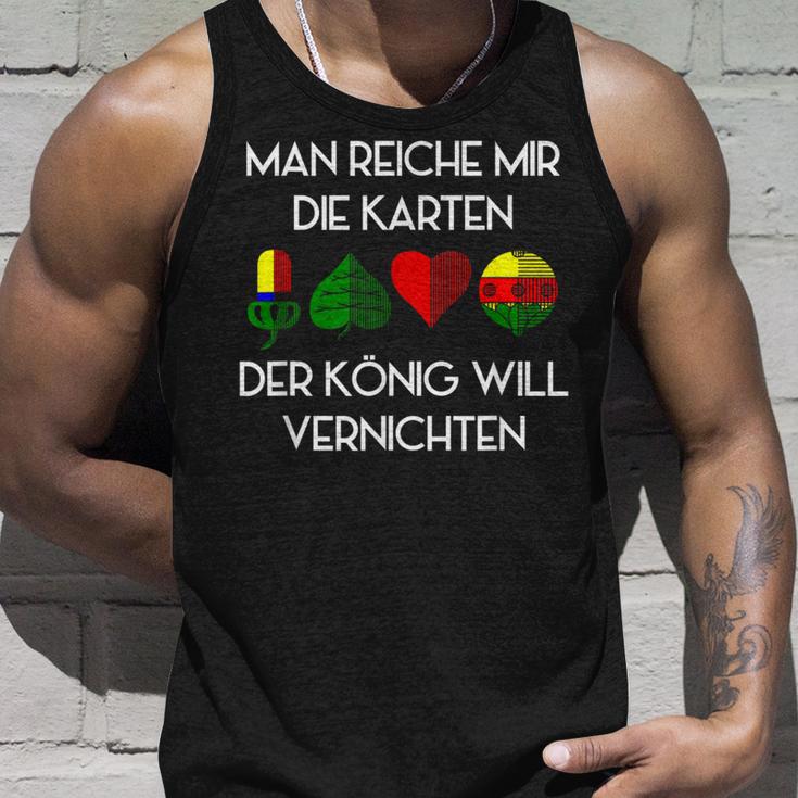 Schafkopf Card Game Bayern Austria Wadden Schnapps Tank Top Geschenke für Ihn