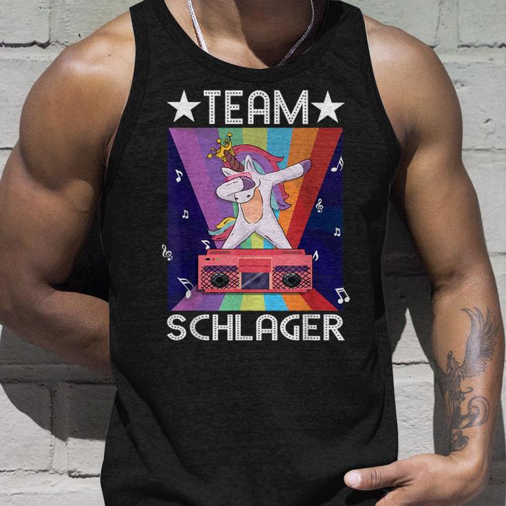 Schlagerparty Folk Music Costume Unicorn Music Team Schlager S Tank Top Geschenke für Ihn