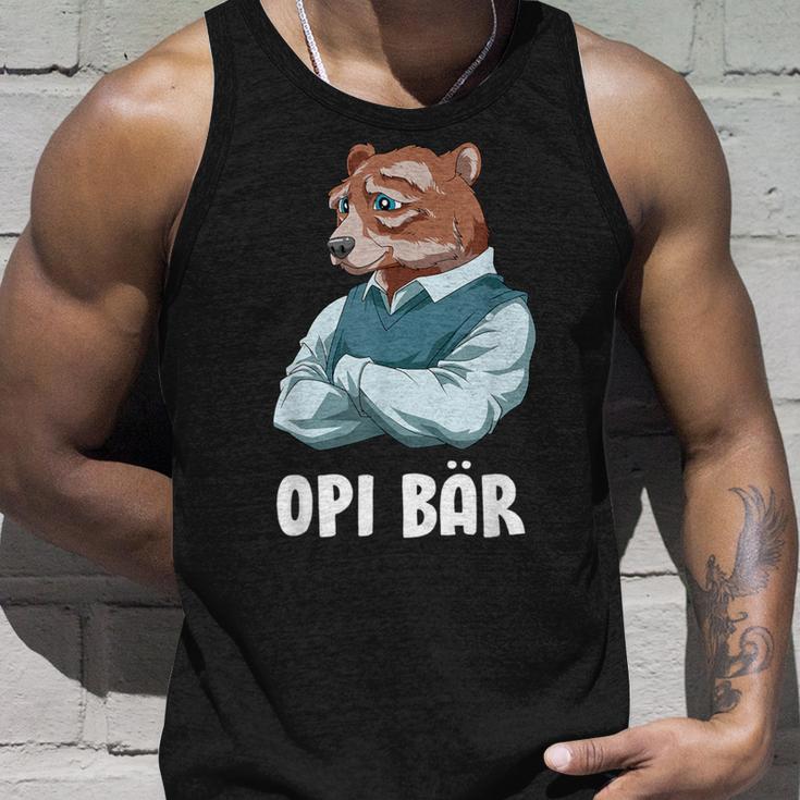 Schlauer Opi Bär Frisch Gebakener Opa German Tank Top Geschenke für Ihn