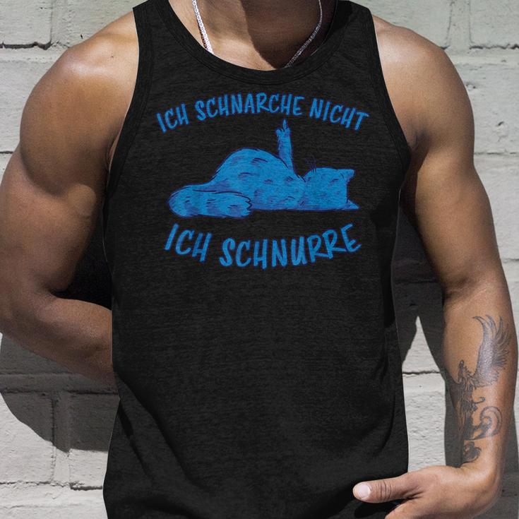 Schnarche Nicht Ich Schnurre Sleep Cat Snoring Tank Top Geschenke für Ihn