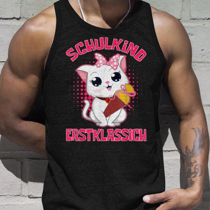 Schulkind Erstklassig Katz Tank Top Geschenke für Ihn