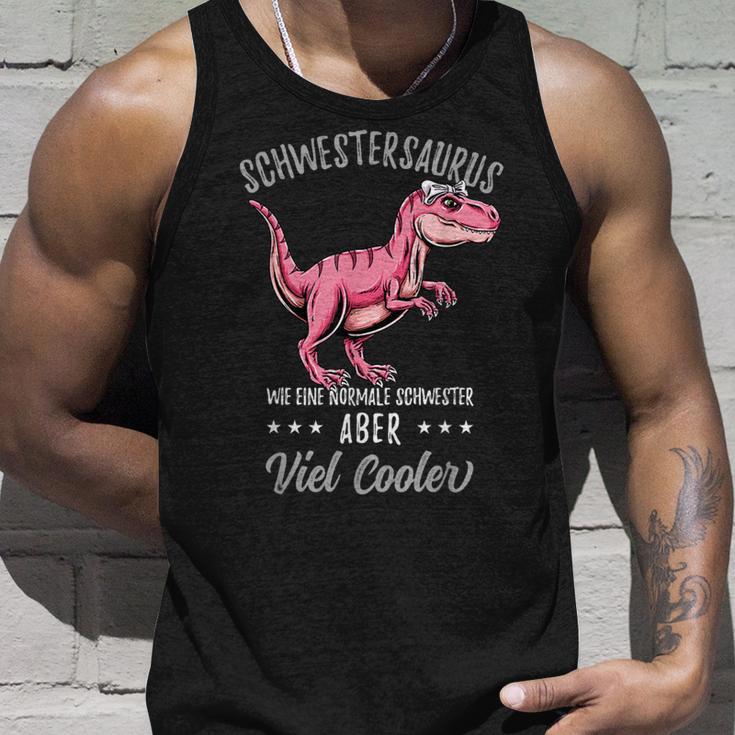 Schwestersaurus Lustiges Schwester Dinosaurier Tank Top Geschenke für Ihn