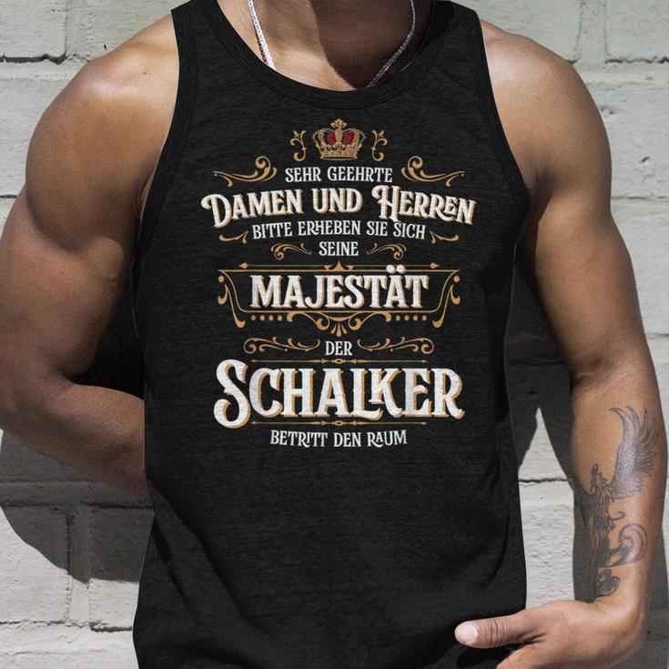 Seine Majestät Der Schalker Betritt Den Raum Seine Majestät Der Schalker Betritt Den S Tank Top Geschenke für Ihn