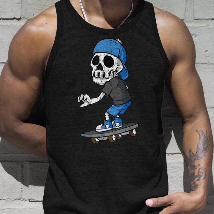 Skater Skeleton Skateboard Skull For Children Tank Top Geschenke für Ihn