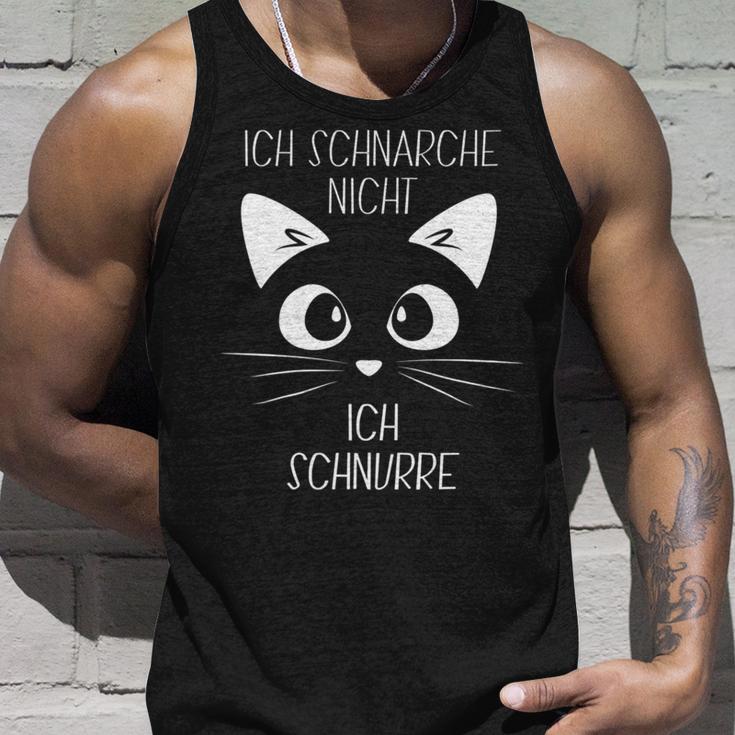 Sleep Ich Schnarche Nicht Ich Purre Katzen Ich Schnarche S Tank Top Geschenke für Ihn