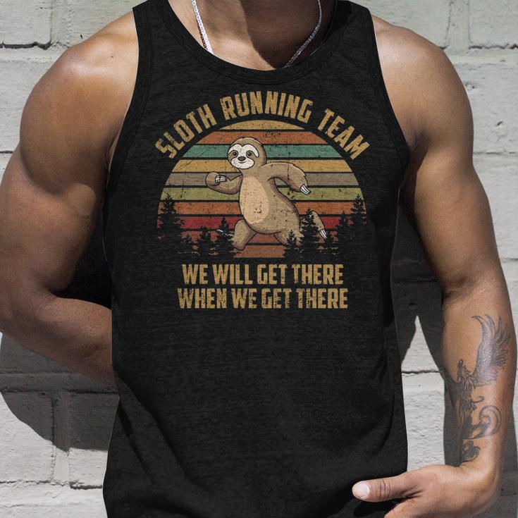 Sloth Running Team Vintage Tank Top Gifts for Him