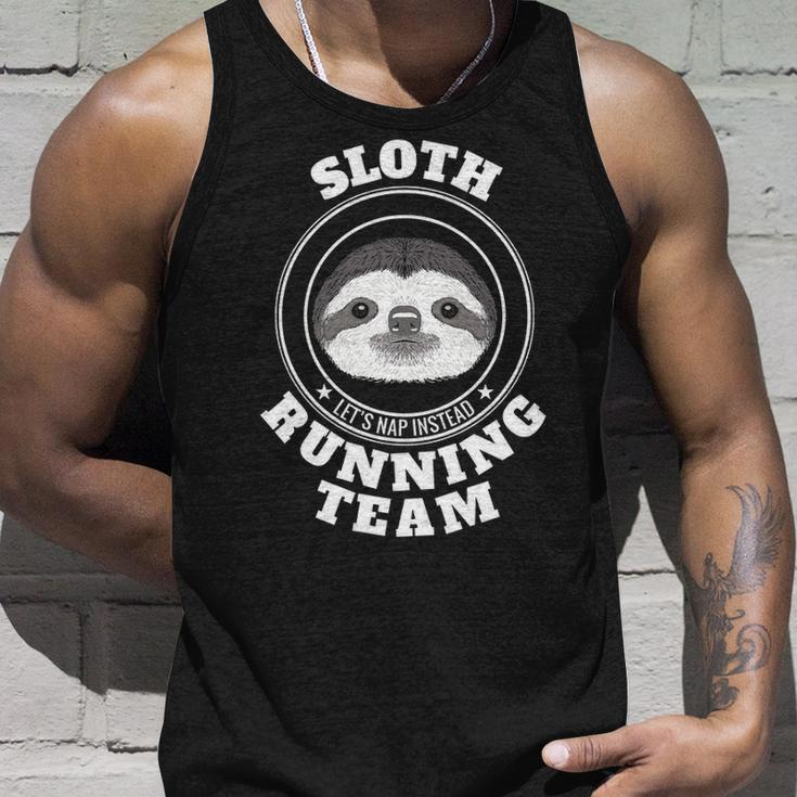 Sloth Running Team Lets Take A Nap Instead Tank Top Gifts for Him