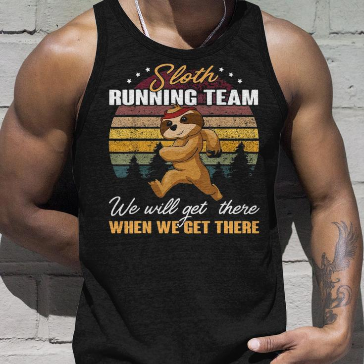 Sloth Running Team We'll Get There When We Get There Cool Tank Top Gifts for Him