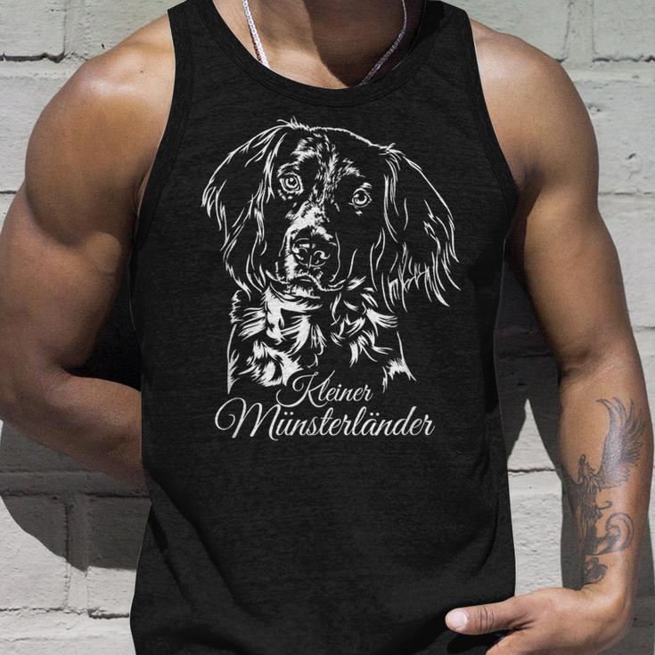 Small Münsterländer Dog Portrait Hunting Dog Tank Top Geschenke für Ihn